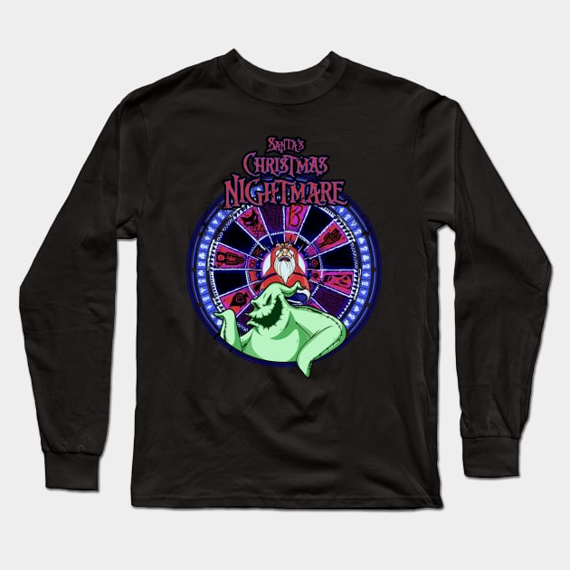 Santa's Christmas Nightmare Long Sleeve T-Shirt by vilemedia